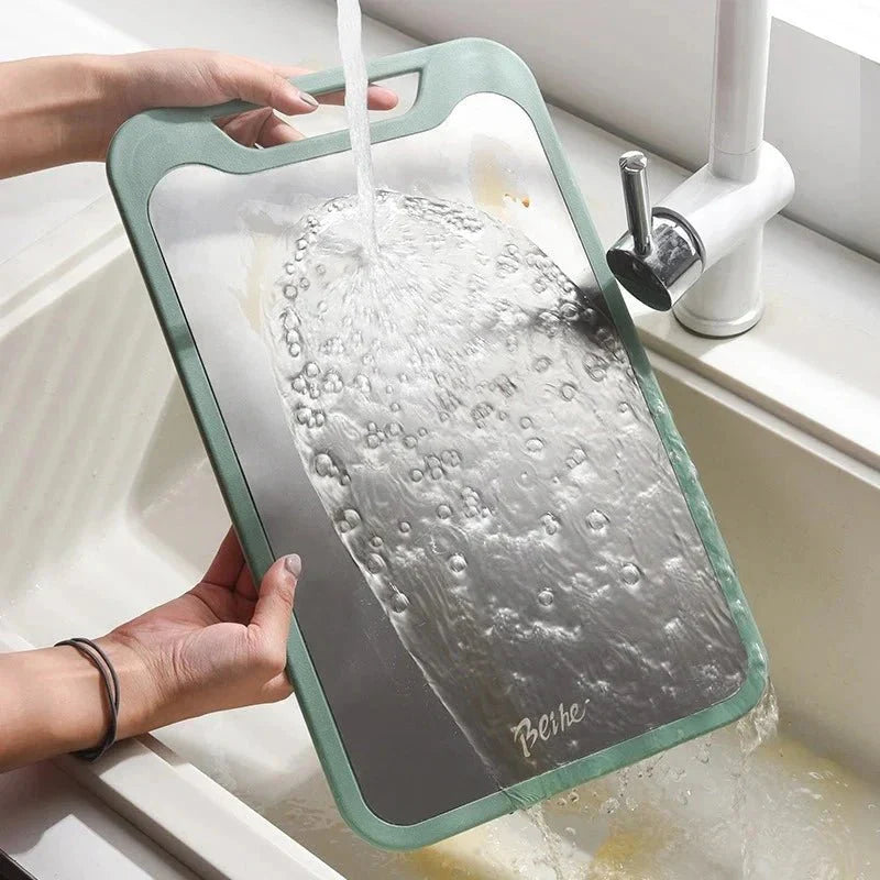 Kitchen Cutting Board | Double-Sided Reversible Stainless Steel Design