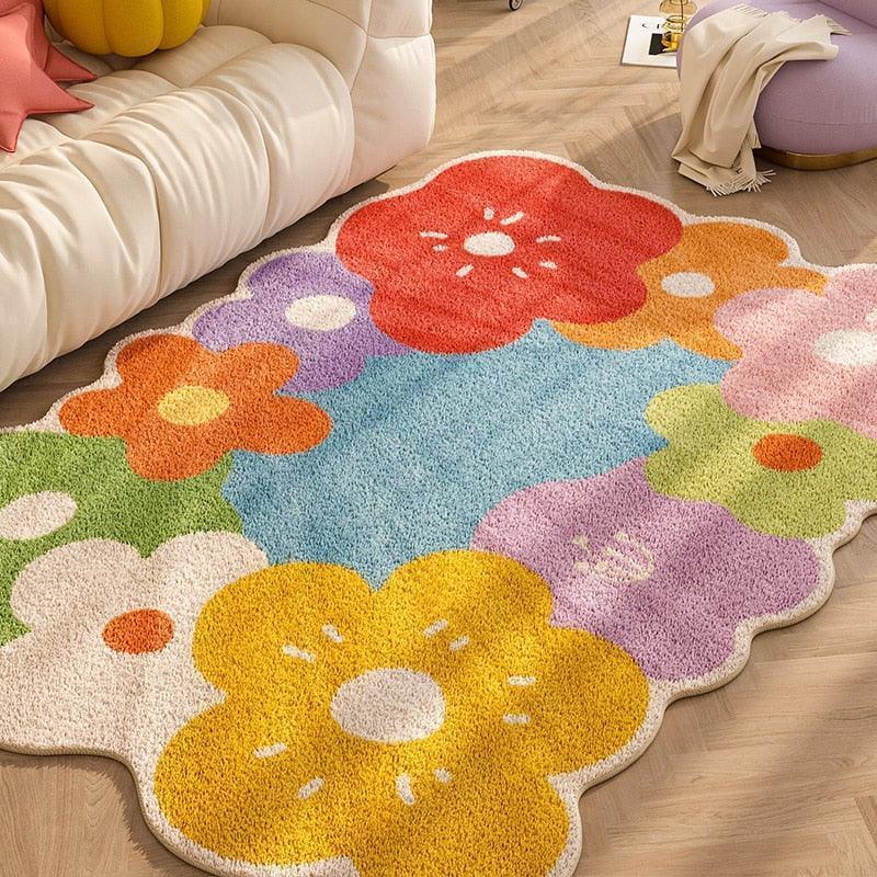 Bloom Area Rug | Meadow Floral Nature Accent