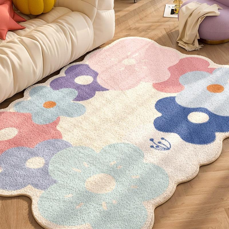Bloom Area Rug | Meadow Floral Nature Accent
