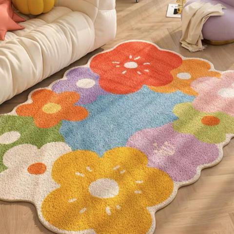 Bloom Area Rug | Meadow Floral Nature Accent