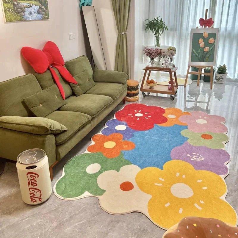 Bloom Area Rug | Meadow Floral Nature Accent