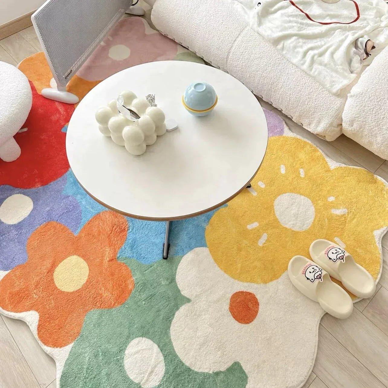 Bloom Area Rug | Meadow Floral Nature Accent