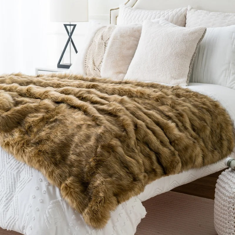 Luxury Home Blanket | Faux Fur Throw for Warmth & Style