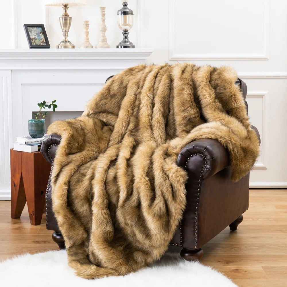 Luxury Home Blanket | Faux Fur Throw for Warmth & Style