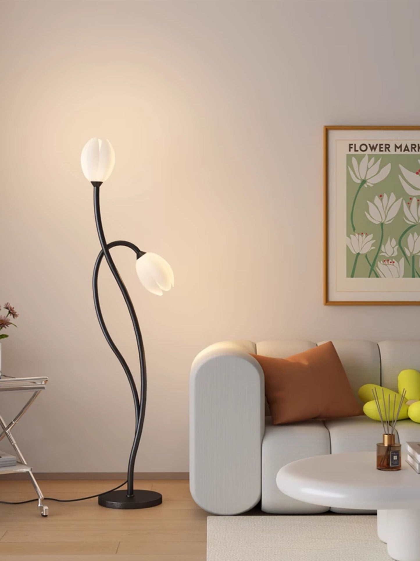 Contemporary G9 Fixture | LumiPetal Flower Floor Light