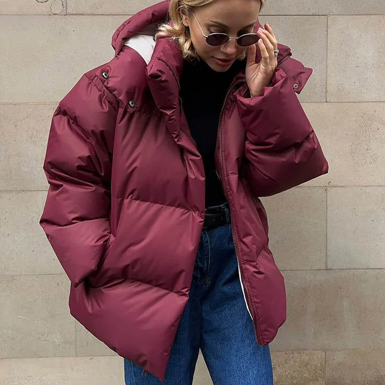 Eerie | Women’s Quilted Puffer Jacket with Oversized Fit and Hood
