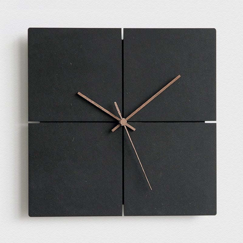 HushTone Wall Clock | 12" Contemporary Woodcraft Accent