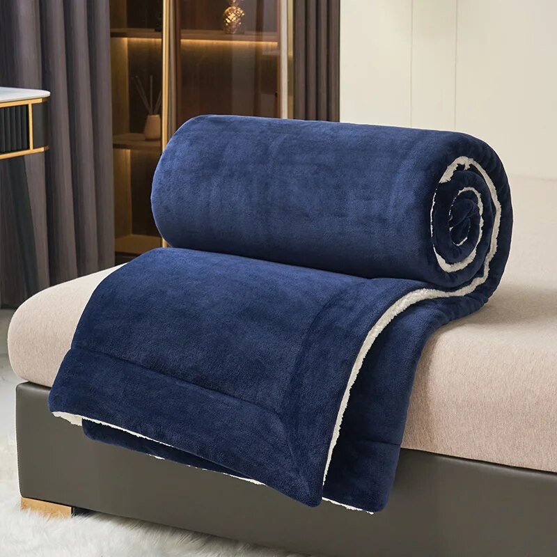 Soft Sherpa Throw | Reversible Fleece Blanket for Bed & Couch