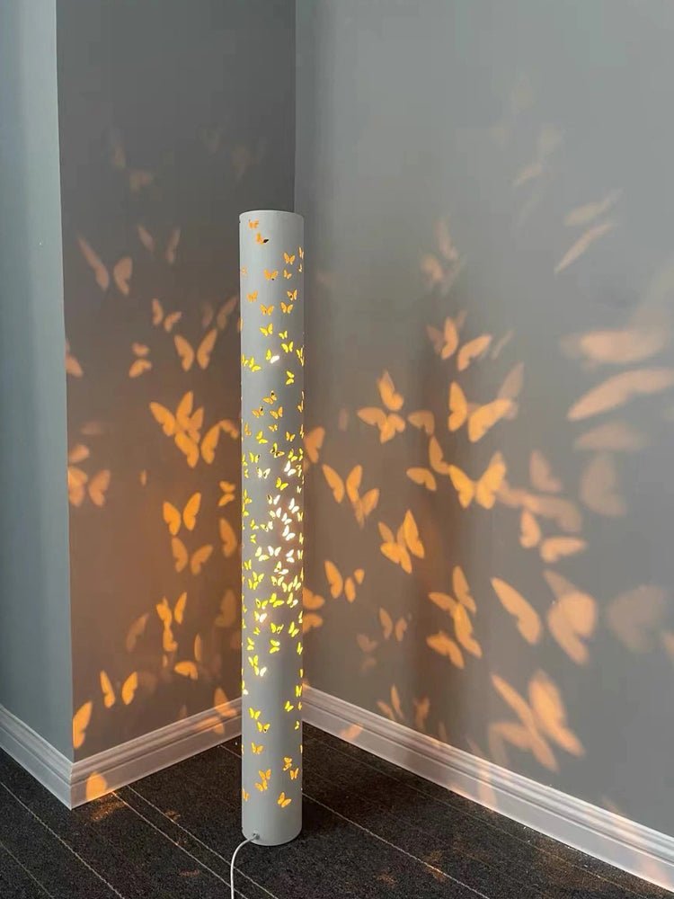 Elegant Shadow Floor Light | AuraFlare Butterfly Lamp