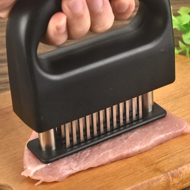 Heavy-Duty Meat Tenderizer | 48 Stainless Steel Blades for Easy Use