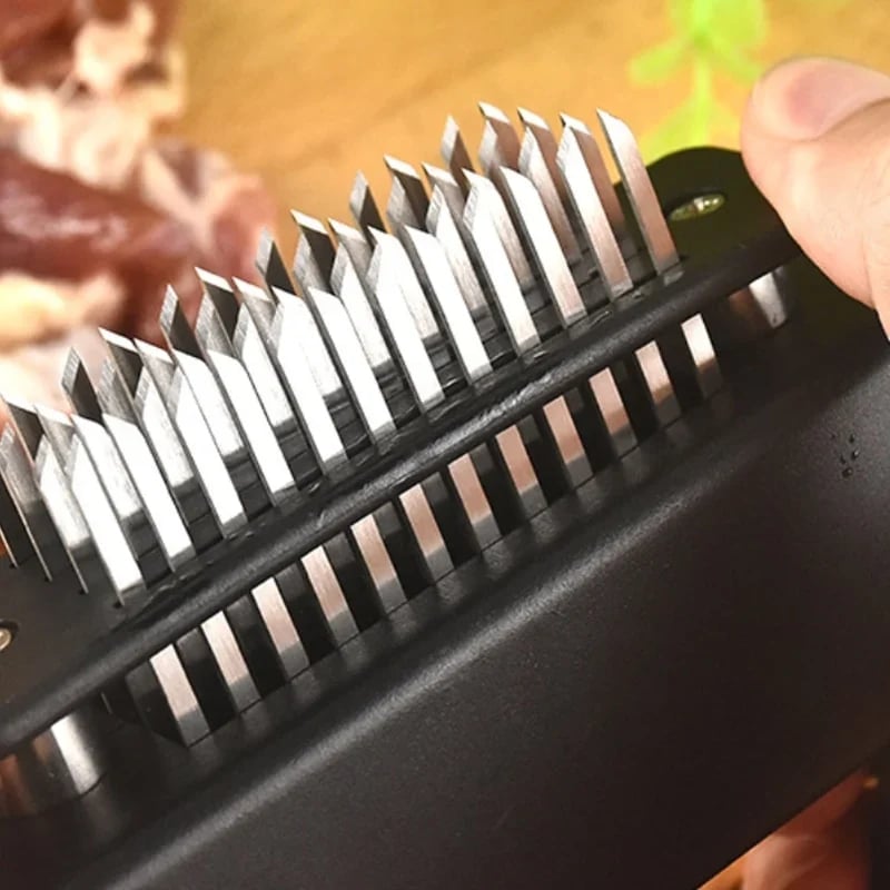 Heavy-Duty Meat Tenderizer | 48 Stainless Steel Blades for Easy Use