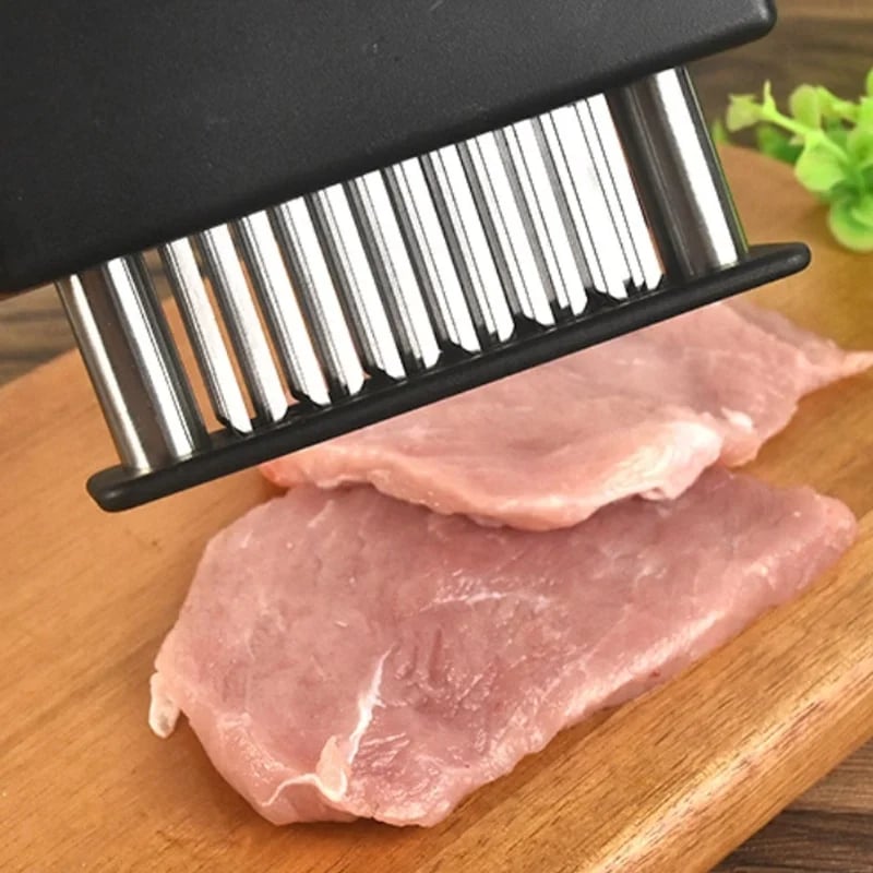 Heavy-Duty Meat Tenderizer | 48 Stainless Steel Blades for Easy Use