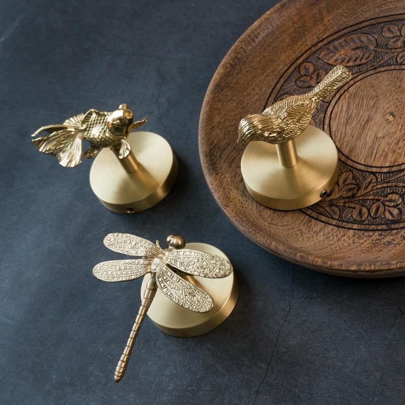 Animal Motif | HavenPelt Brass Wall Hook Rack