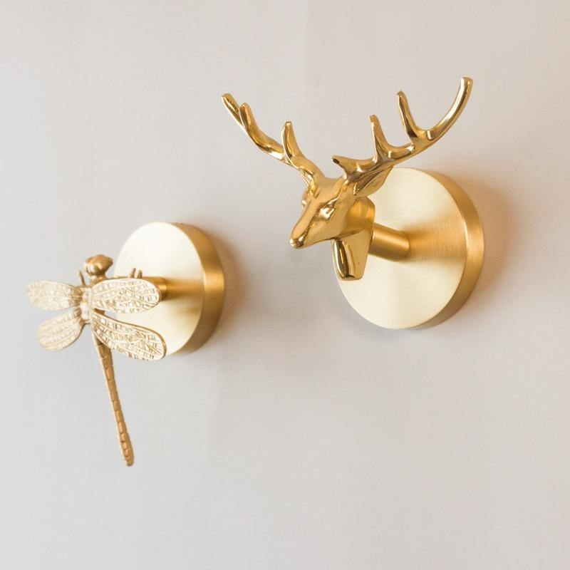 Animal Motif | HavenPelt Brass Wall Hook Rack