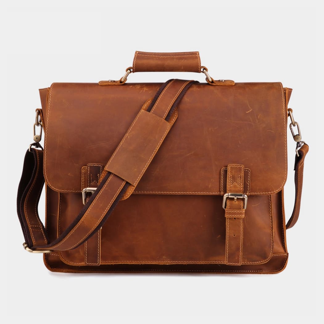 The Daily | Men's Leather Messenger Bag-1