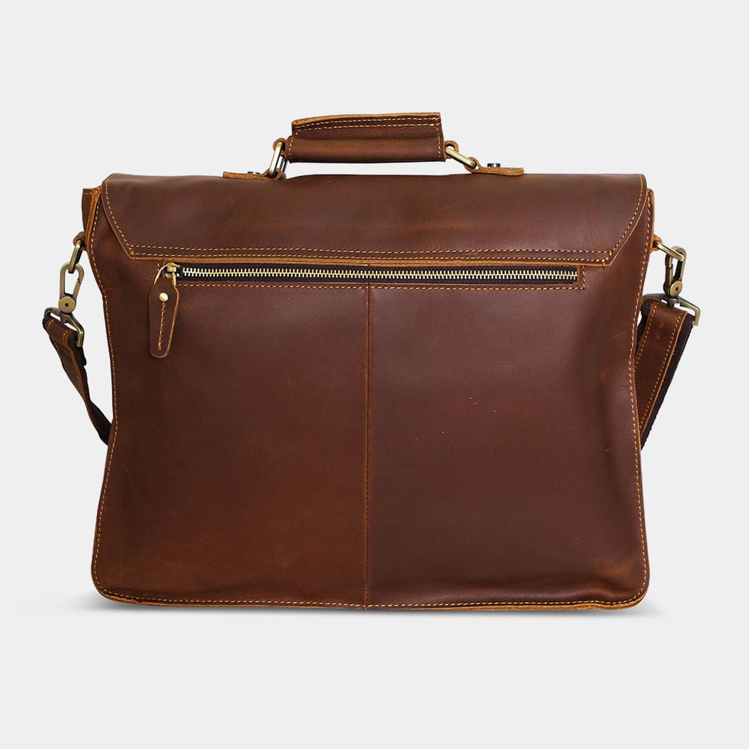 The Daily | Men's Leather Messenger Bag-3