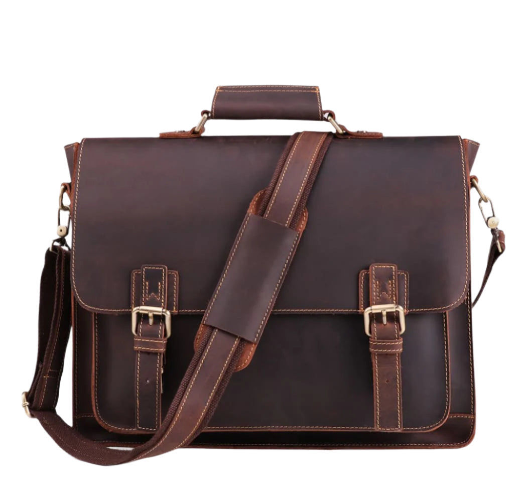 Variant image for The Daily | Men's Leather Messenger Bag-3
