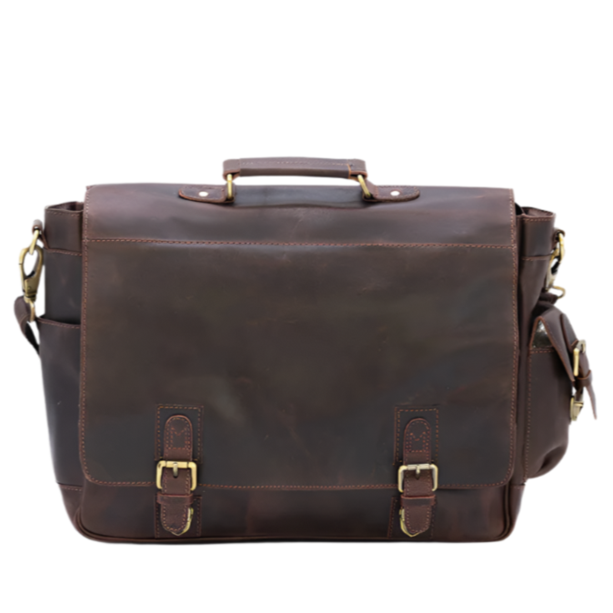 Variant image for Sitka | Men's Leather Satchel Bag - Durable, Spacious Design for Everyday Use-2
