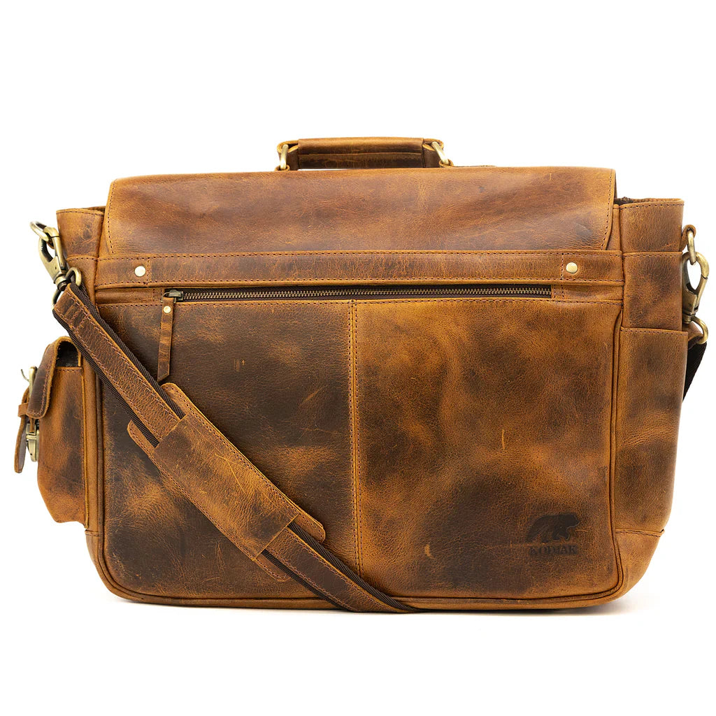 Sitka | Men's Leather Satchel Bag - Durable, Spacious Design for Everyday Use-4