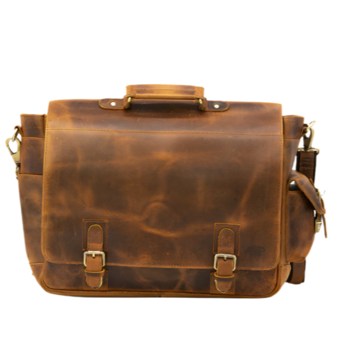 Variant image for Sitka | Men's Leather Satchel Bag - Durable, Spacious Design for Everyday Use-1