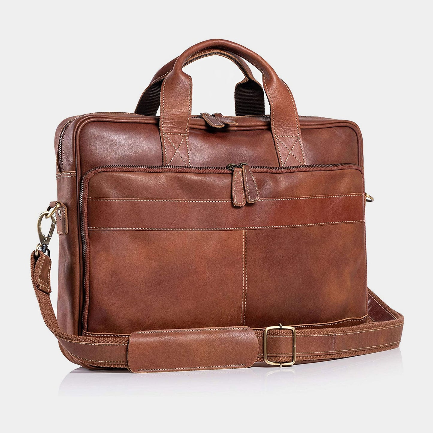 Skyler | Luxury Leather Briefcase for Men - Slim Design, Organized Storage, Travel-Friendly-2