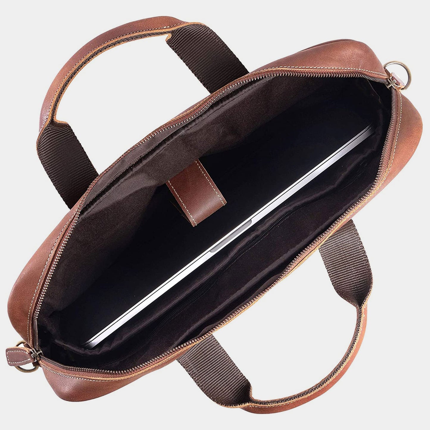 Skyler | Luxury Leather Briefcase for Men - Slim Design, Organized Storage, Travel-Friendly-5