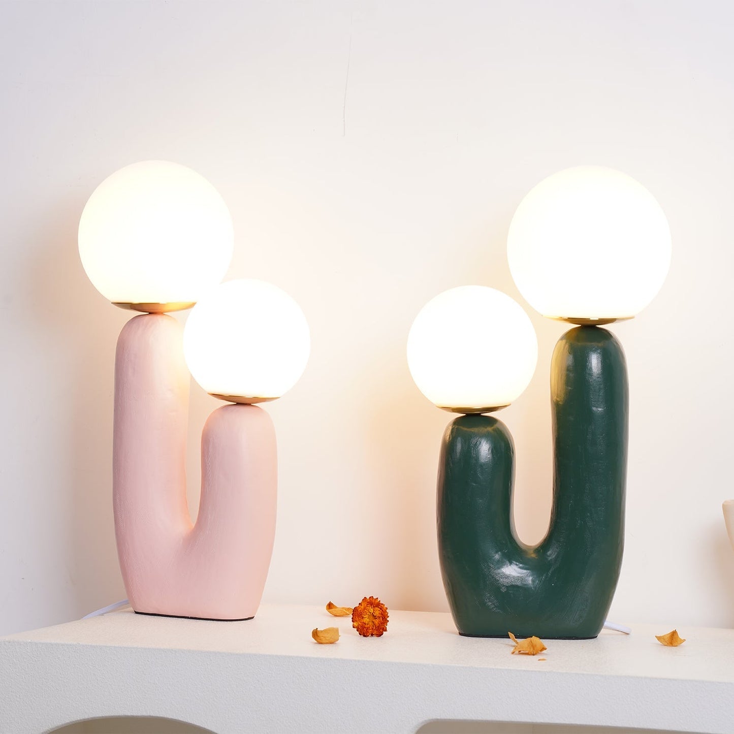 Lumina Fusion | Contemporary Glass & Resin Accent Lamp