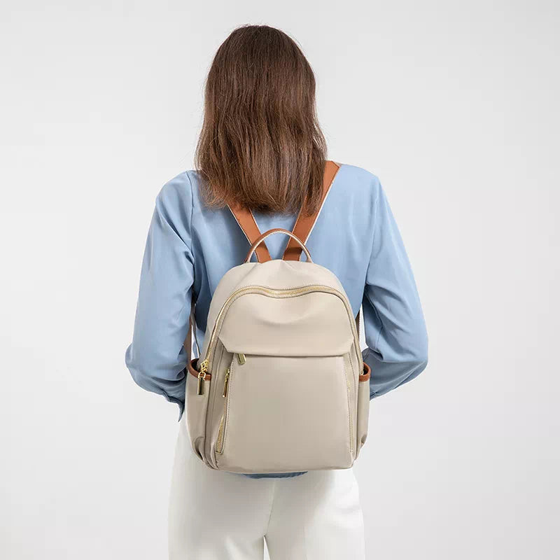 Beige | Best Travel Backpack for Women, Stylish and Spacious Work Backpack 2