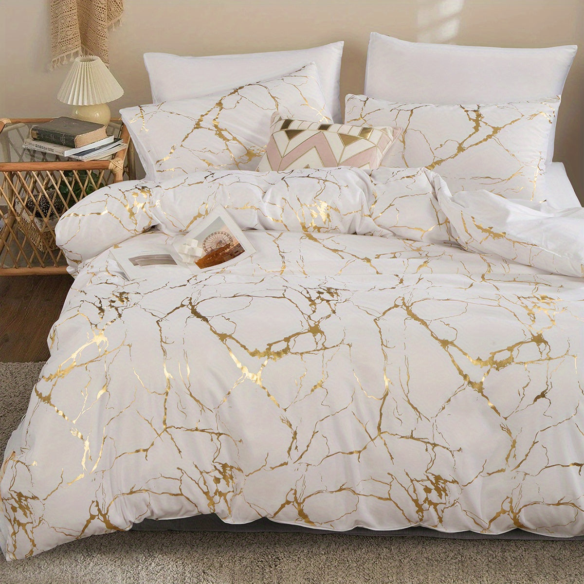 Luxury Bed Duvet Set | Soft Cover with Elegant Classic Design