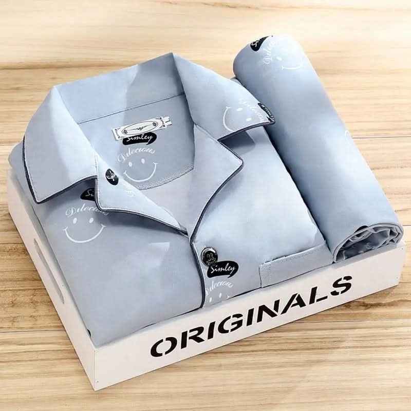 CloudStitch Pajama Set for Men | Classic Button-Up Comfort in Soft, Breathable Fabric