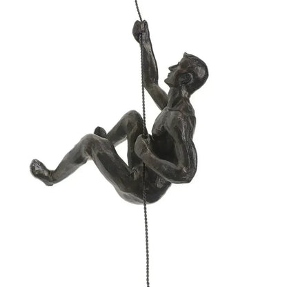 Elevate Living | GravityBold Climbing Man Wall Sculpture Set in Modern Resin