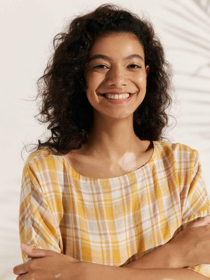 Piper | Women’s Linen A-Line Midi Dress