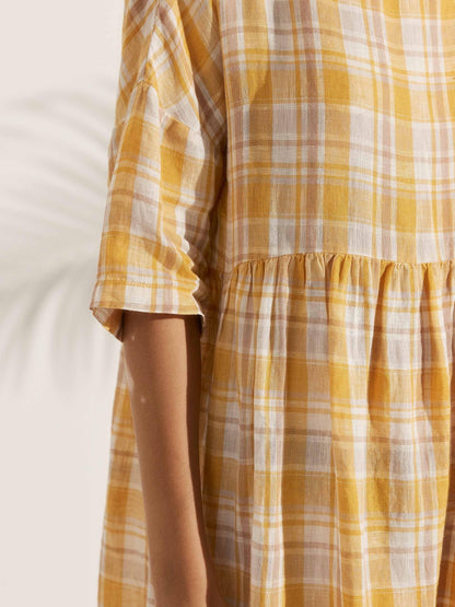 Piper | Women’s Linen A-Line Midi Dress