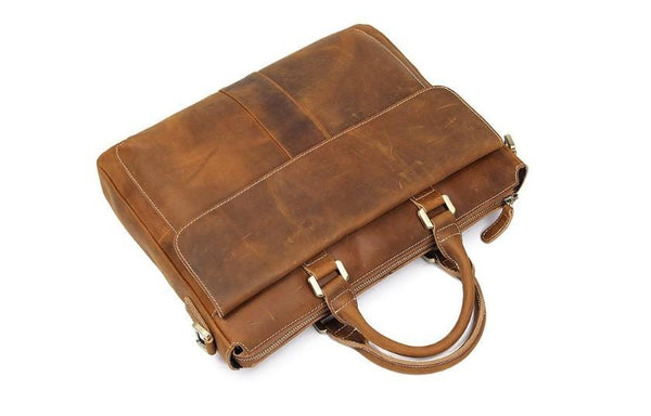 Rustic | Women's Leather Messenger Bag for Laptop and Essentials-2