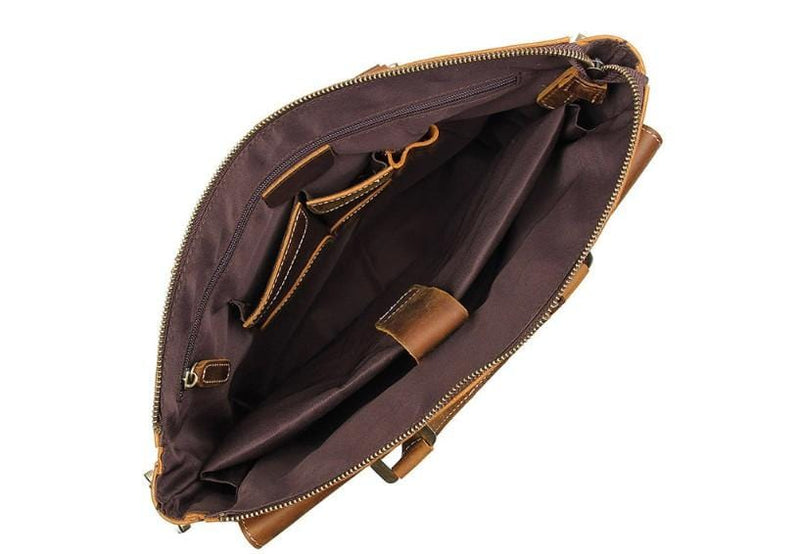Rustic | Women's Leather Messenger Bag for Laptop and Essentials-4