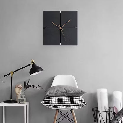HushTone Wall Clock | 12" Contemporary Woodcraft Accent