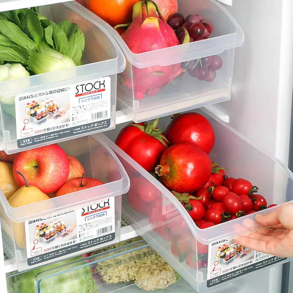 FreshLuxe | Clear Refrigerator Storage Crates