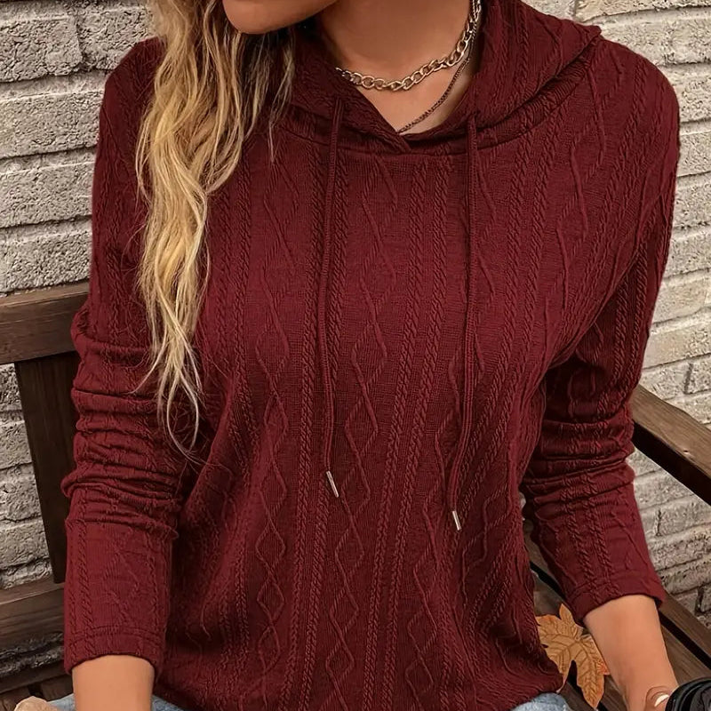 Annie | Women’s Cable-Knit Pullover Hoodie