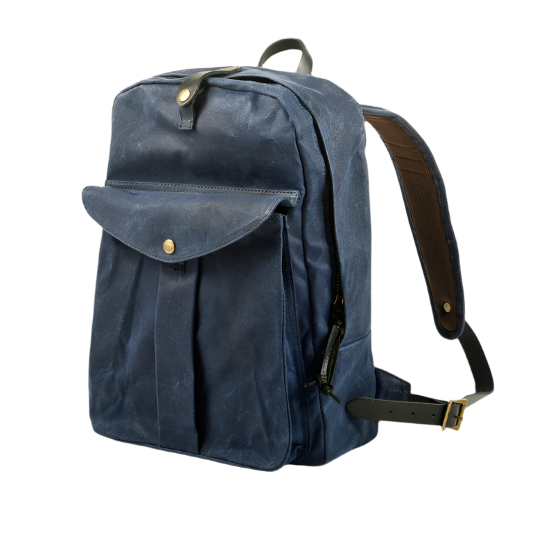Everett | Vintage Leather Travel Backpack with Padded Laptop Sleeve-6