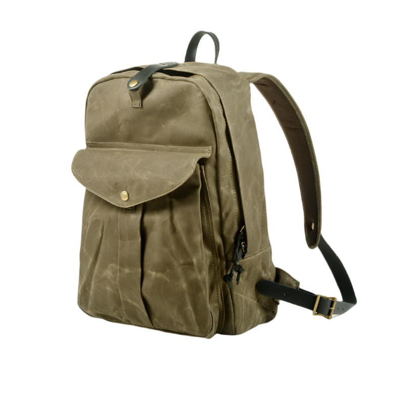 Everett | Vintage Leather Travel Backpack with Padded Laptop Sleeve-5