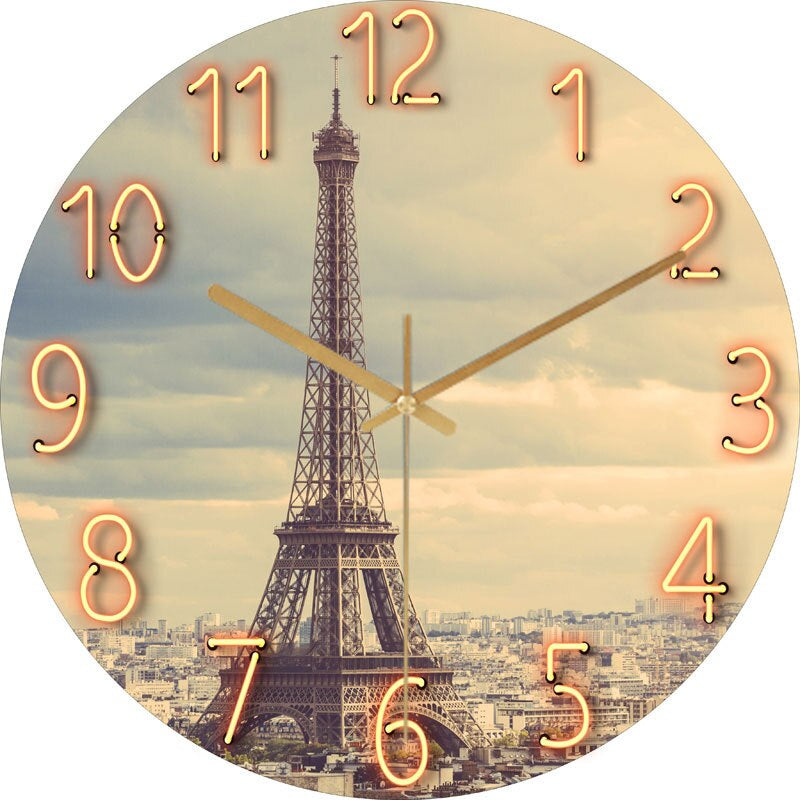 TimberLoom Wall Clock | Silent Quartz Modern Wood Design
