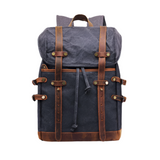 Variant image for Salem | Unisex Vintage Canvas Travel Backpack with Laptop Compartment-1