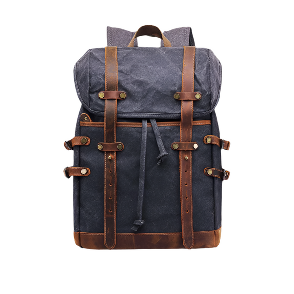 Variant image for Salem | Unisex Vintage Canvas Travel Backpack with Laptop Compartment-1