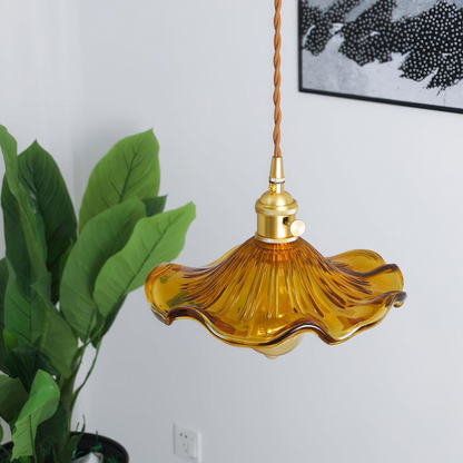 Chic Flower Design | StellarFlora Glass Pendant Lamp