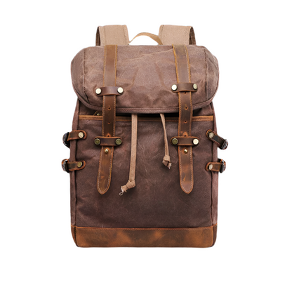 Variant image for Salem | Unisex Vintage Canvas Travel Backpack with Laptop Compartment-2