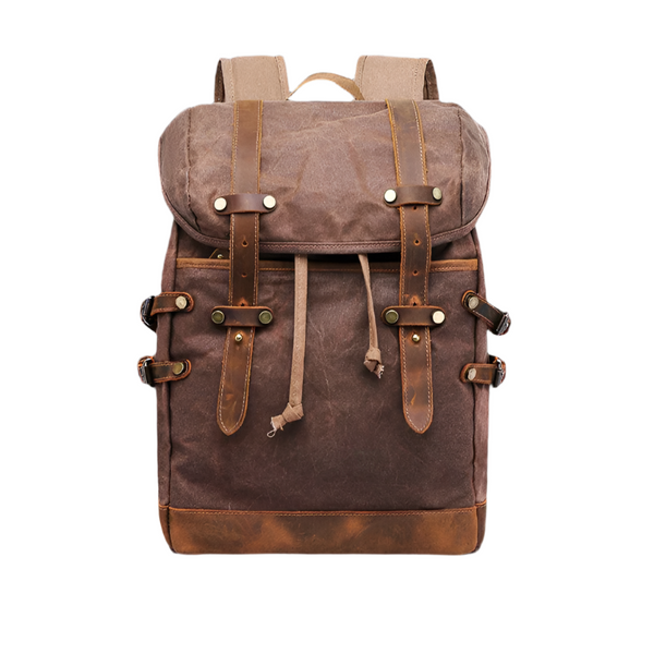 Variant image for Salem | Unisex Vintage Canvas Travel Backpack with Laptop Compartment-2