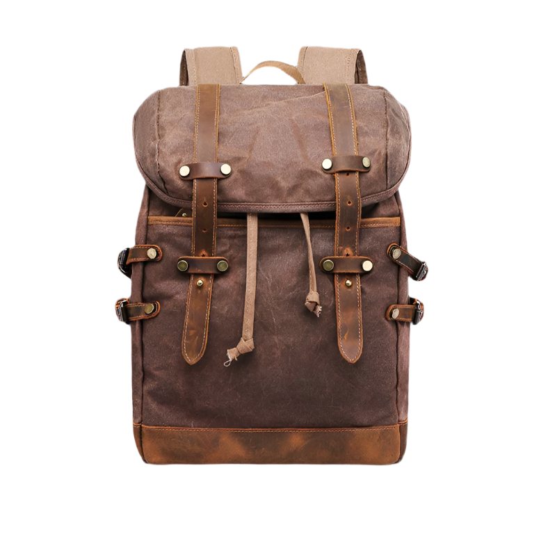 Variant image for Salem | Unisex Vintage Canvas Travel Backpack with Laptop Compartment-2