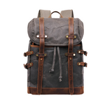 Variant image for Salem | Unisex Vintage Canvas Travel Backpack with Laptop Compartment-3