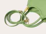 Green | Women's Leather Tote Crossbody Handbag-5