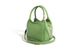 Green | Women's Leather Tote Crossbody Handbag-1